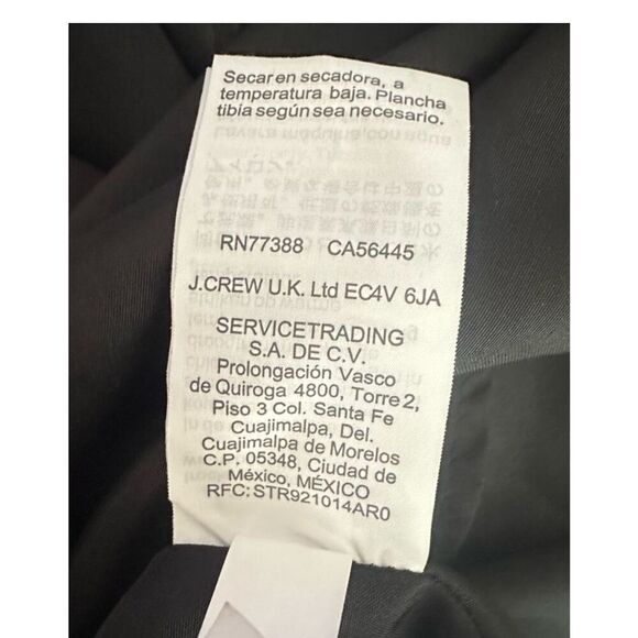 J Crew size 4 black Ruffle Pintuck Dress long sleeve - Picture 14 of 15